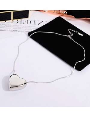 Минималистичная цепочка со скрытым кулоном-сердцем Q42041