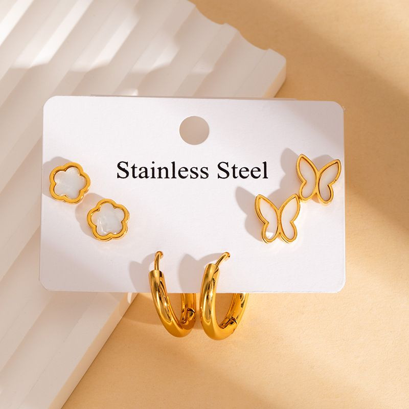 Стальной комплект бижутерии CJN43163 Стальной комплект бижутерии CJN43163