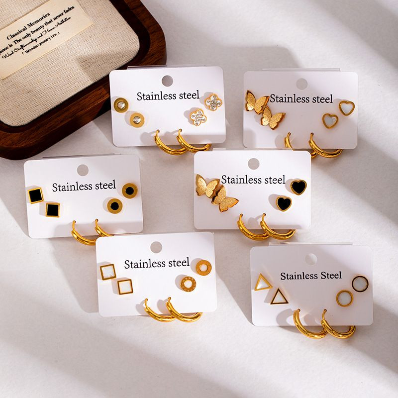 Стальной комплект бижутерии CJN43163 Стальной комплект бижутерии CJN43163