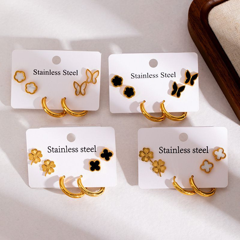 Стальной комплект бижутерии CJN43163 Стальной комплект бижутерии CJN43163