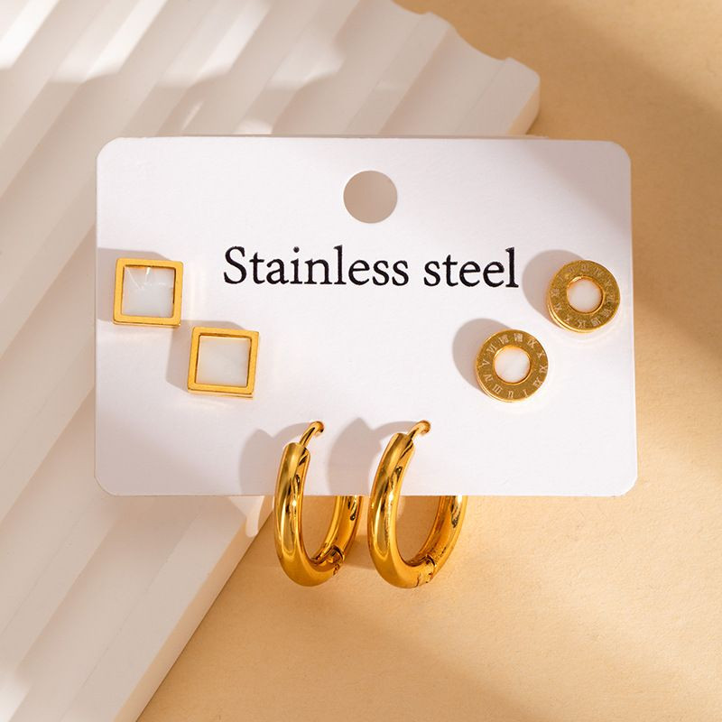 Стальной комплект бижутерии CJN43163 Стальной комплект бижутерии CJN43163