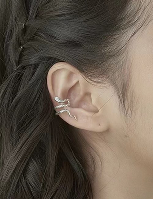 Серьги-пусеты «Змеи» в серебре L96955