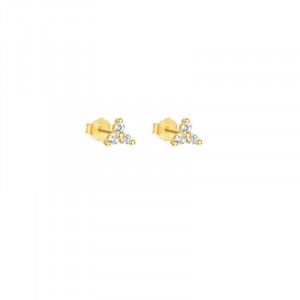 Серьги со звездой и цирконом ASUZ51137