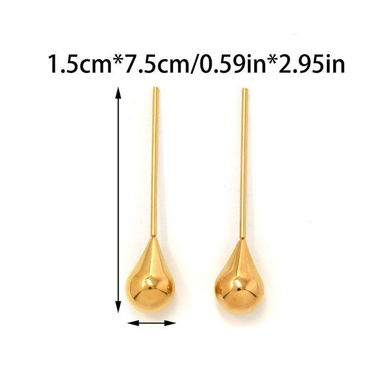 Серьги Висячие Длинные капли CJP78161
