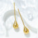 Серьги Висячие Длинные капли CJP78161