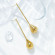 Серьги Висячие Длинные капли CJP78161