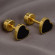 Серьги медицинская сталь с напыление золотом сердце 1J11959CJJ