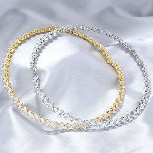 Тонкий браслет-цепочка плетения снейк CJG59779 Тонкий браслет-цепочка плетения снейк CJG59779