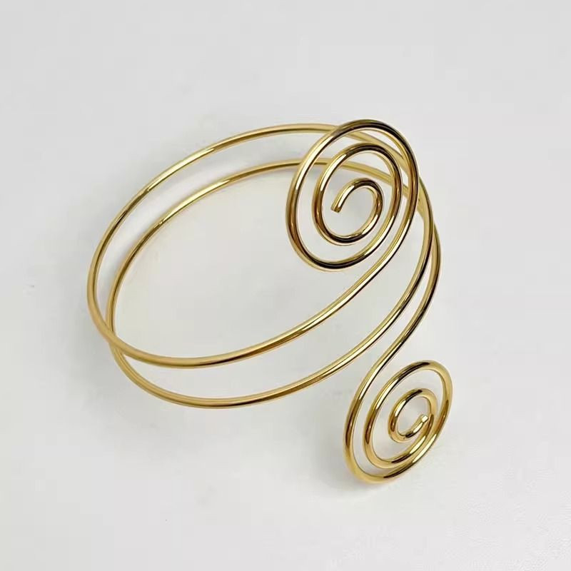 Браслет жесткий спиралевидный на плечо CJL26463