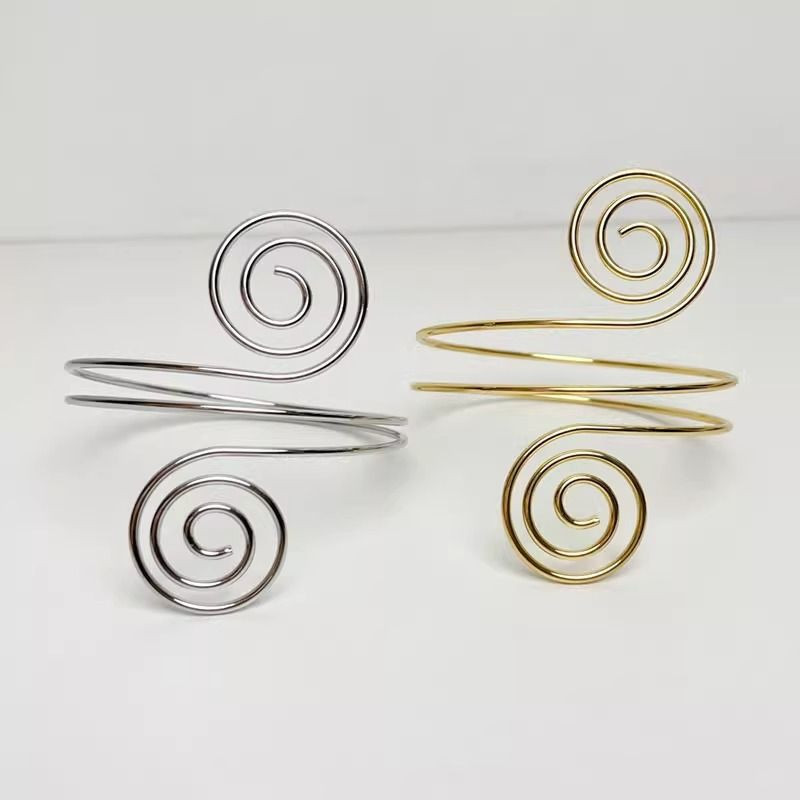 Браслет жесткий спиралевидный на плечо CJL26463