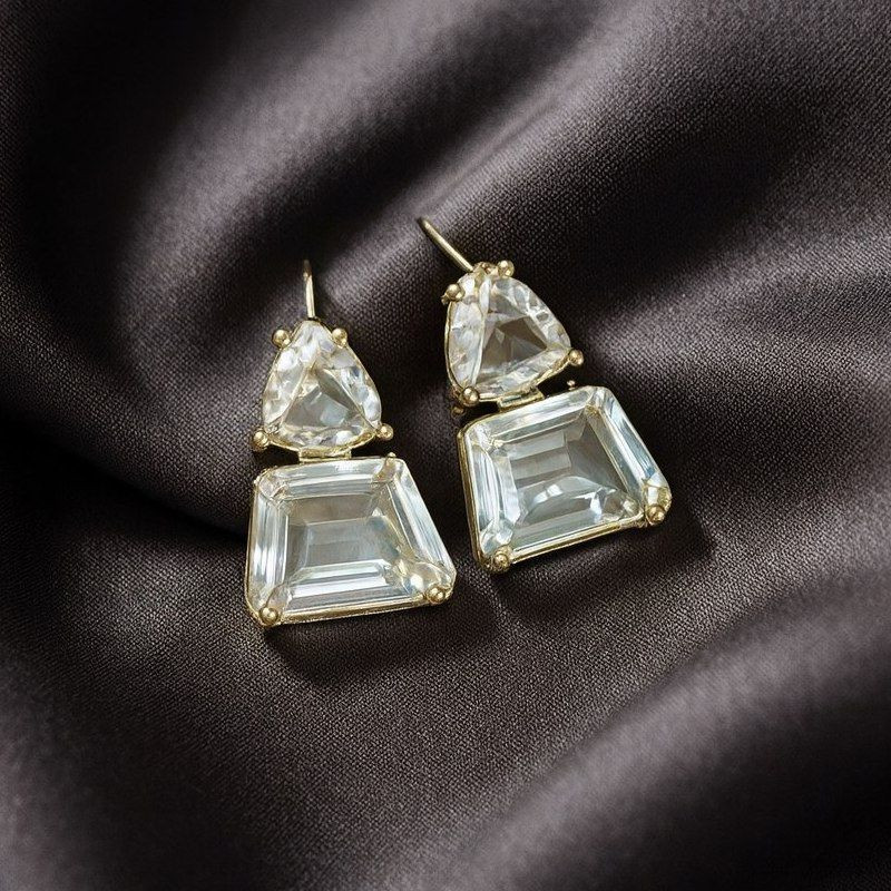 Серьги ювелирный сплав, кристаллы 1J12417CJJ Серьги ювелирный сплав, кристаллы 1J12417CJJ