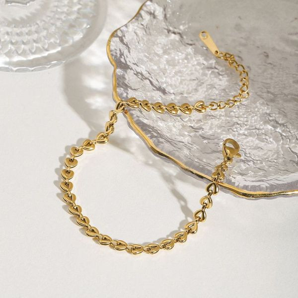 Браслет стальной классического плетения в серебристом цвете CJL40402