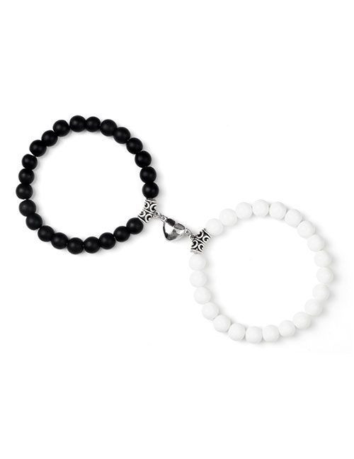 Парные браслеты яркое притяжение из цветного камня