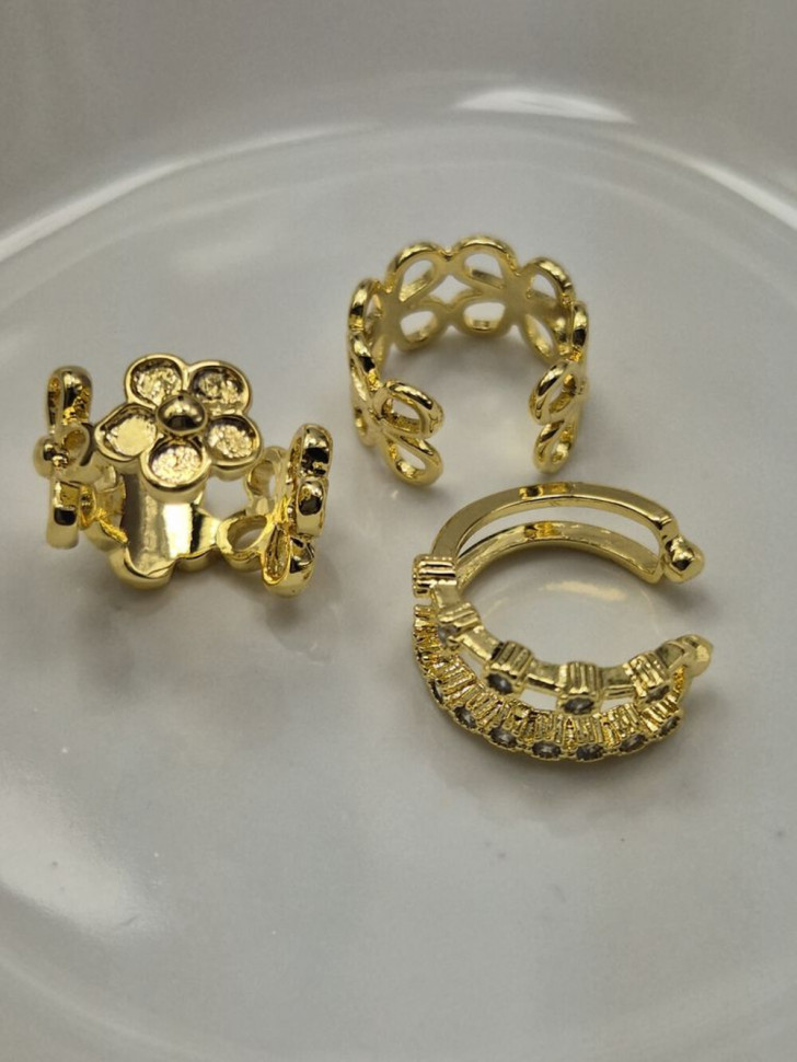 Кафф медь с напылением золотом J11008CJJ Кафф медь с напылением золотом J11008CJJ