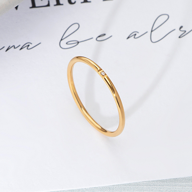 Кольцо медицинская сталь с напылением золотом J11264CJJ