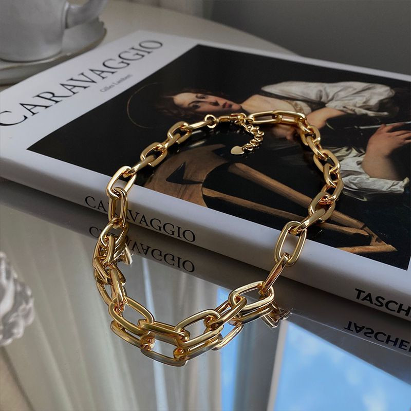 Массивная Цепочка с крупным геометрическим плетением CJL28030