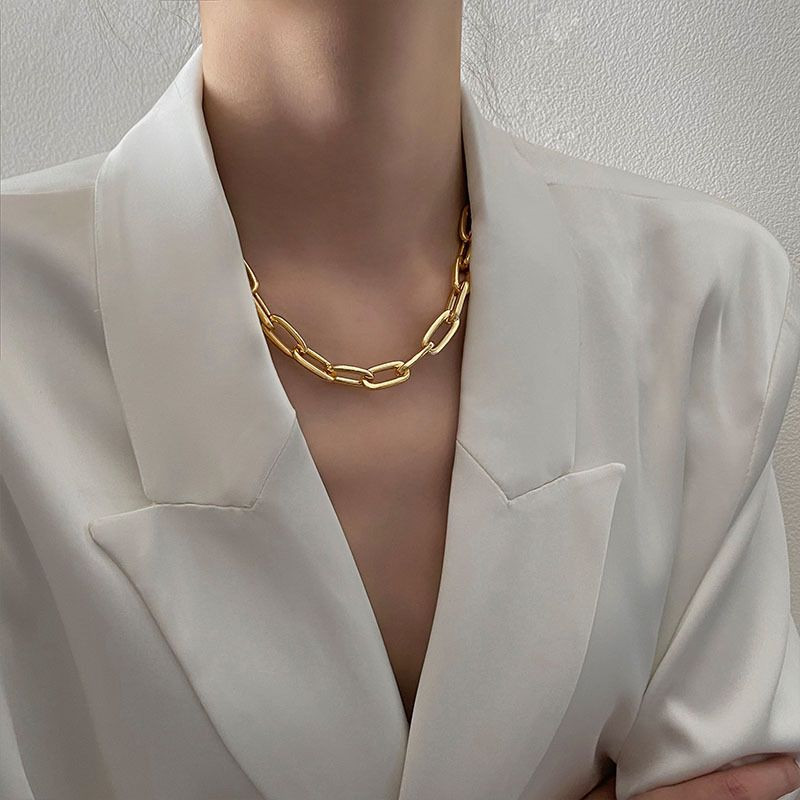 Массивная Цепочка с крупным геометрическим плетением CJL28030