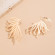 Золотистые ажурные серьги-пусеты в форме фантазийных веточек или кораллов 1DNS11099CJJ Золотистые ажурные серьги-пусеты в форме фантазийных веточек или кораллов 1DNS11099CJJ
