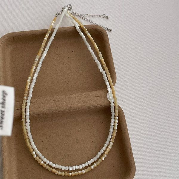 Классический жемчужный чокер из мелких ровных бусин CJL47585