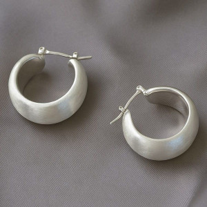 Серьги конго медь напыление платиной 1J12126CJJ Серьги конго медь напыление платиной 1J12126CJJ