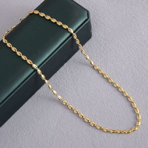 Цепочка панцирного плетения с золотистым напылением 1J11645CJJ