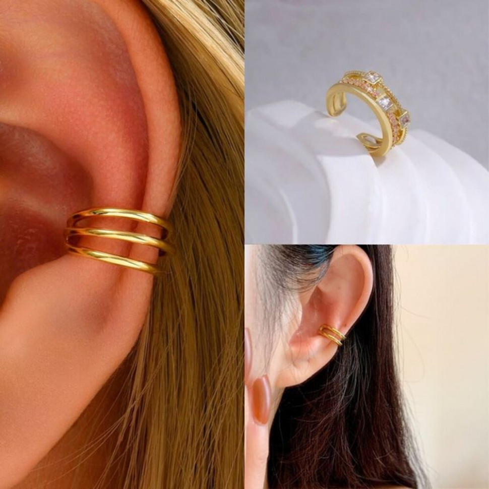 Сет широких каффов с кристаллами 1J11009CJJ