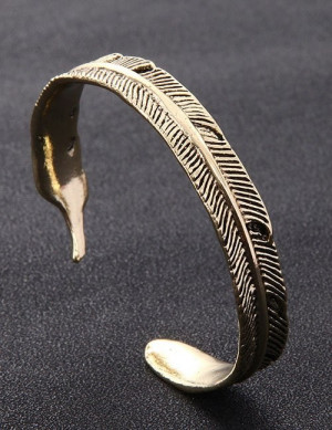 Браслет жесткий античный кафф с узором A67464