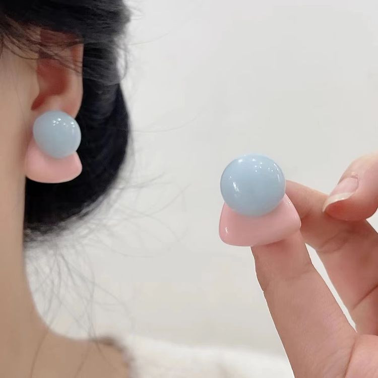 Серьги гвоздики акрил J11479CJJ