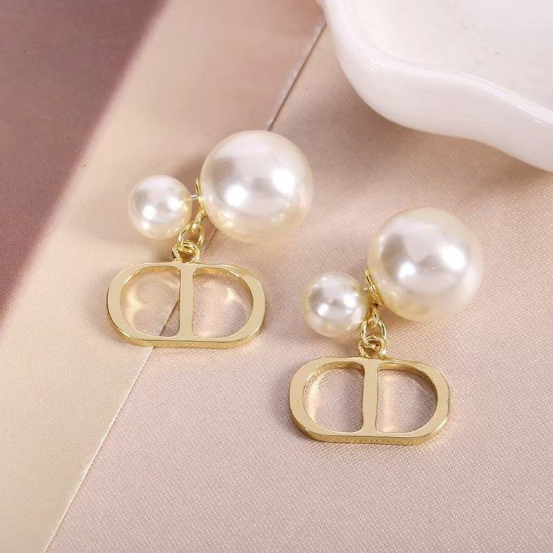 Серьги титановая сталь с напылением золотом и жемчугом 1J11983CJJ