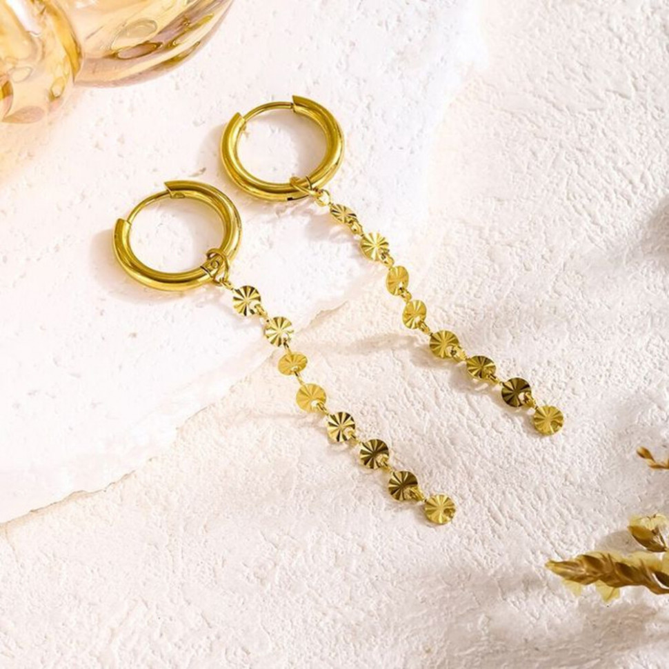 Серьги сталь CJH15102 Серьги сталь CJH15102