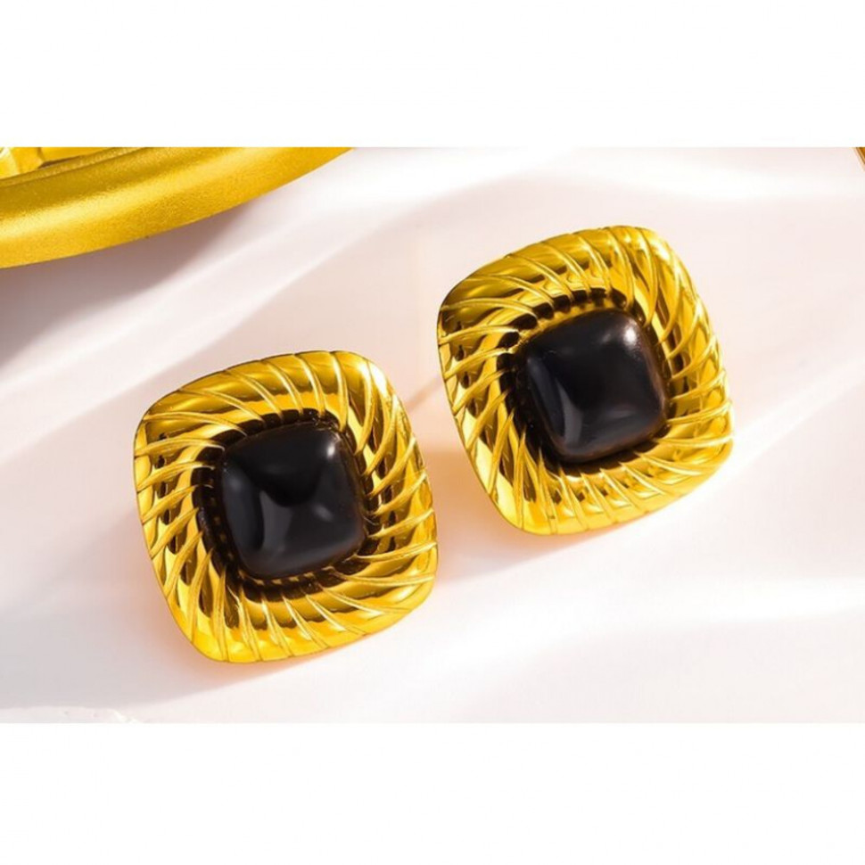 Серьги сталь CJJ07908