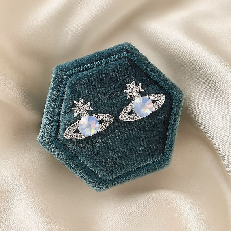 Серьги-гвоздики ювелирный сплав с камнями 1J12345CJJ Серьги-гвоздики ювелирный сплав с камнями 1J12345CJJ