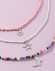 Трехслойное колье из разноцветного бисера с подвеской-бабочкой K82405MSK Трехслойное колье из разноцветного бисера с подвеской-бабочкой K82405MSK
