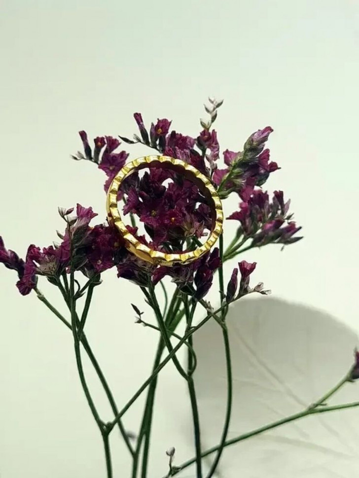 Кольцо стальное с напылением золотом J10234CJJ