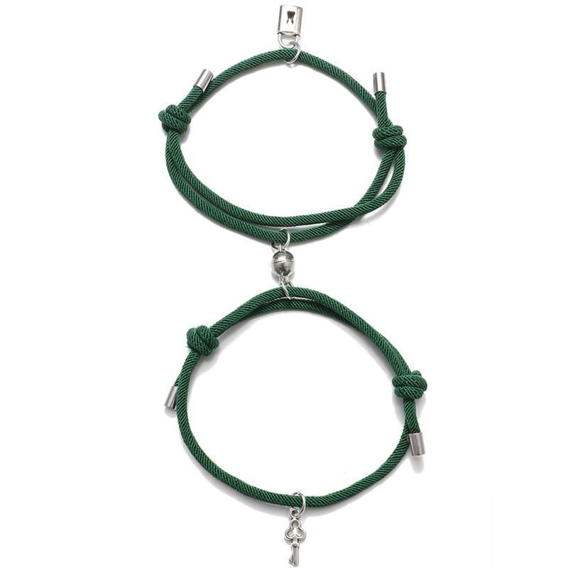 Парные браслеты лесной союз на плетеном шнуре