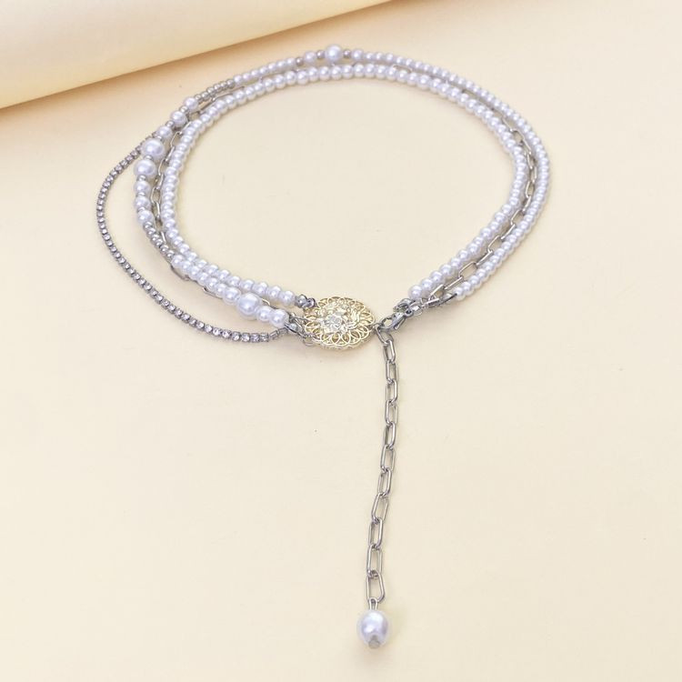 Изящный лариат с жемчужным сиянием 1J11636CJJ