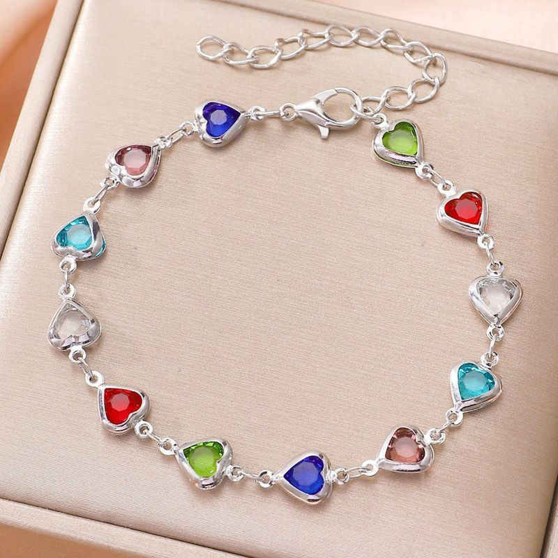 Браслет ювелирный сплав сердце 1J12346CJJ