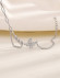 Серебристый браслет с подвеской-бабочкой и бусинами M12081