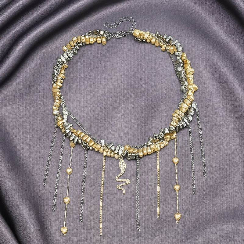 Фантазийный чокер с подвесками в стиле змейка 1J11857CJJ