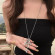 Серебряное колье с крестом CJZ43401