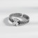 Серебряное медное кольцо с мишкой CJS96075