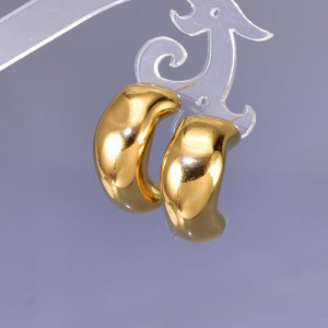 Золотистые серьги-пусеты Чанки CJH14893