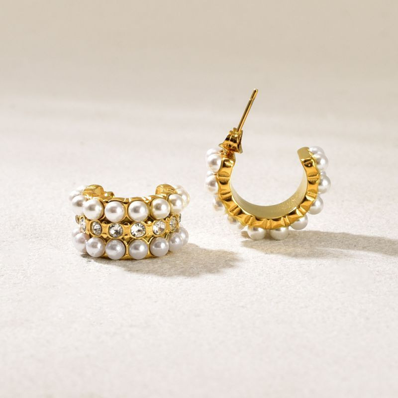 Серьги сталь CJQ29270 Серьги сталь CJQ29270