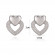Серьги с двойным контуром сердца CJL20513