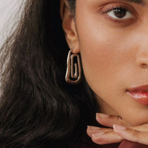 Серьги сталь CJL41061