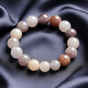 Браслет из крупных матовых бусин J11064CJJ