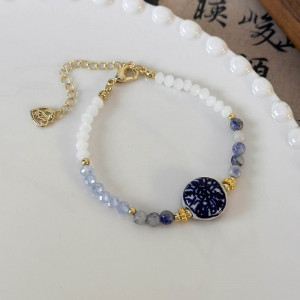 Браслет из комбинированного бисера с диском CJD81267 Браслет из комбинированного бисера с диском CJD81267