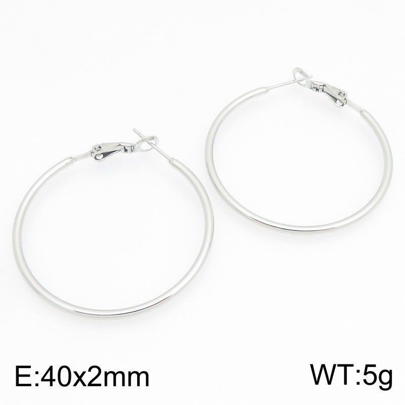 Серьги с квадратным элементом из нержавеющей стали CJX68082
