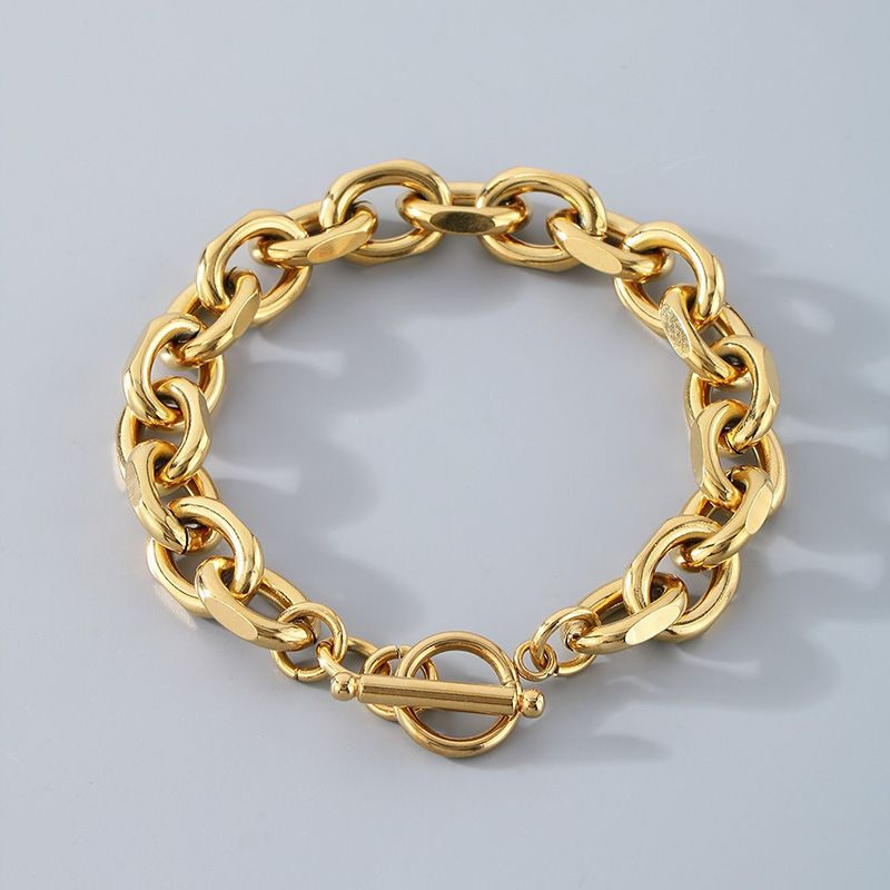 Браслет массивный панцирного плетения с замком-тоглом CJM14262