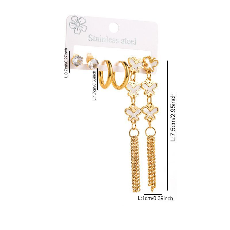 Стальной комплект бижутерии CJL32264 Стальной комплект бижутерии CJL32264